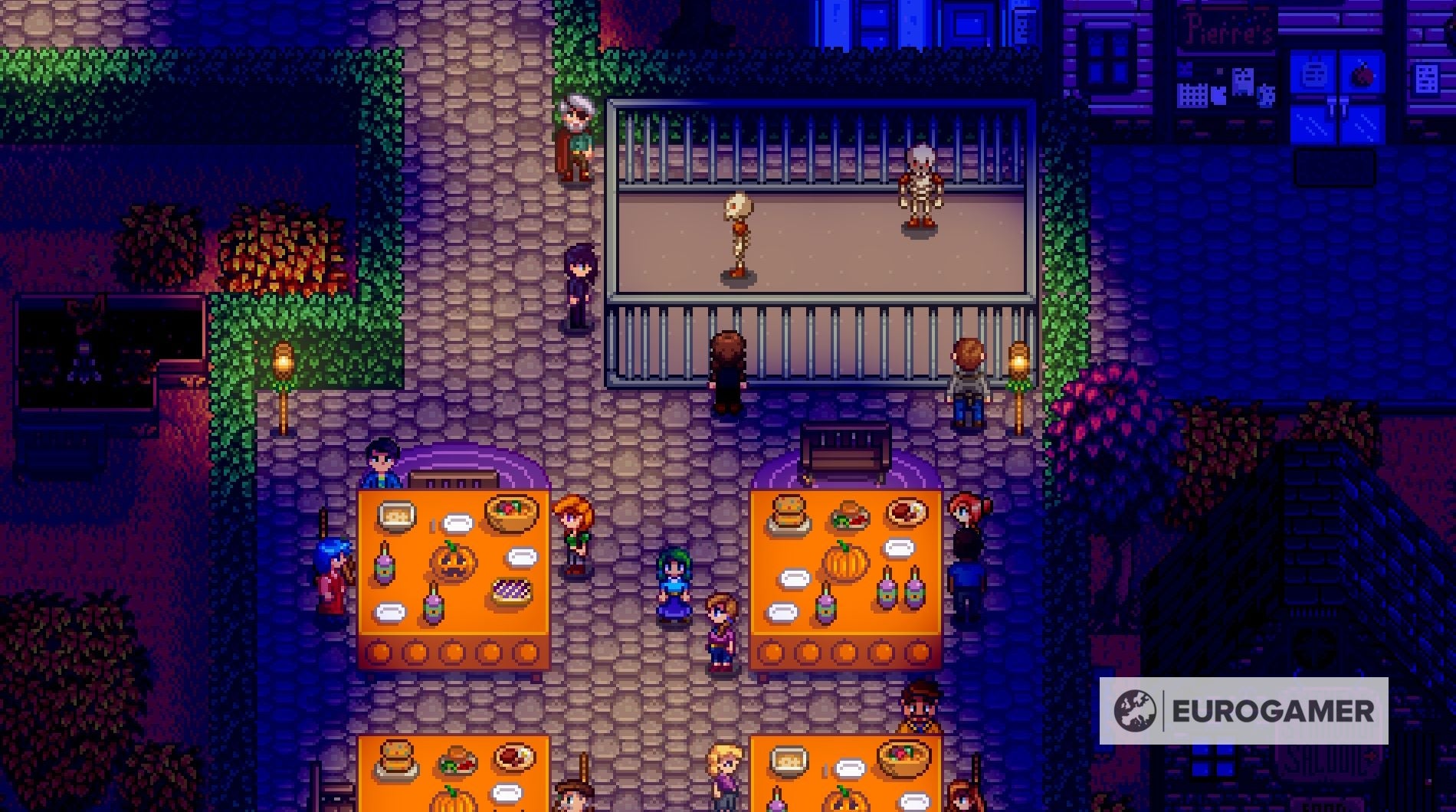 Stardew Valley Spirit's Eve, including the Haunted Maze and Golden